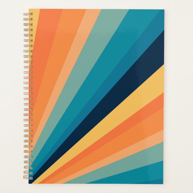 Agenda Rayos solares retro (Anverso)