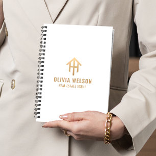 Agenda Real Estate Agent l Modern Gold & White Broker