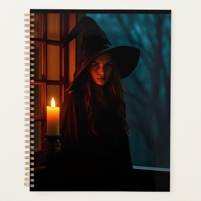 Agenda Realistic Dark Witch Planner | Halloween Gothic (Anverso)