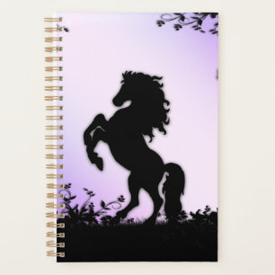 Agenda Rearing Black Stallion