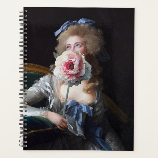 Agenda Recatada con Peonía Rosa (Anverso)