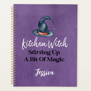 Agenda Receta de Halloween de Bruja Graciosa Gótica