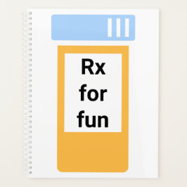 Agenda Receta Para frasco de medicación de gran tamaño