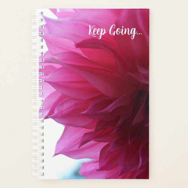 Agenda Recordatorio motivacional de Dalhia Rosa (Anverso)