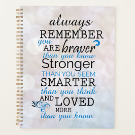 Agenda Recuerde Siempre Que Es Valiente