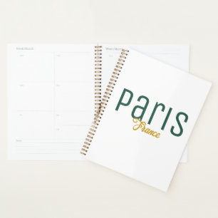 Agenda Recuerdo de París, Francia