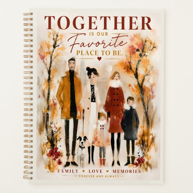 Agenda Recuerdos de amor familiar juntos (Anverso)