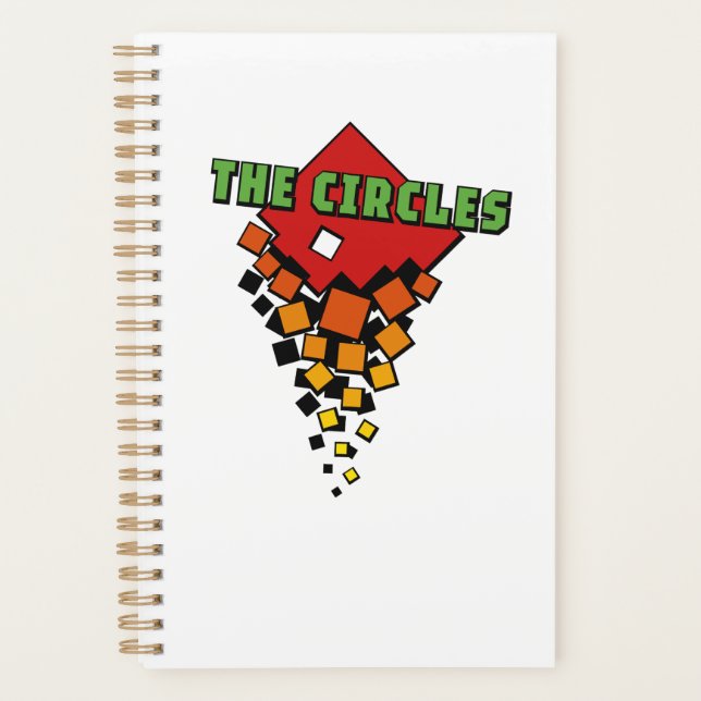 Agenda Red and Yellow Squares with Green the Circles Text (Anverso)