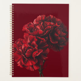 Agenda Red Carnations Planner