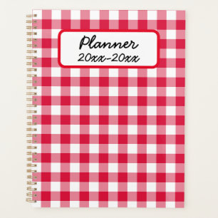 Agenda Red Gingham