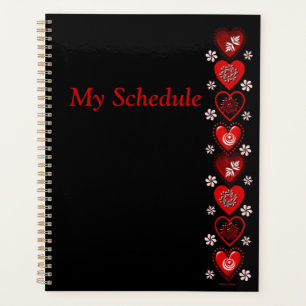 Agenda Red Heart Planner