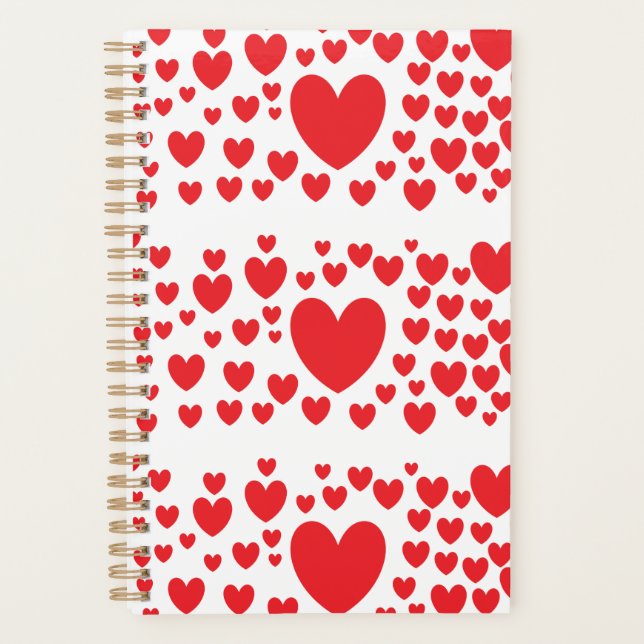 Agenda Red Hearts Planner  (Anverso)