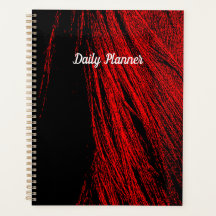 Red Horse Mane Abstract Daily Planner