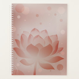 Agenda Red Lotus Glow Hardcover Planner