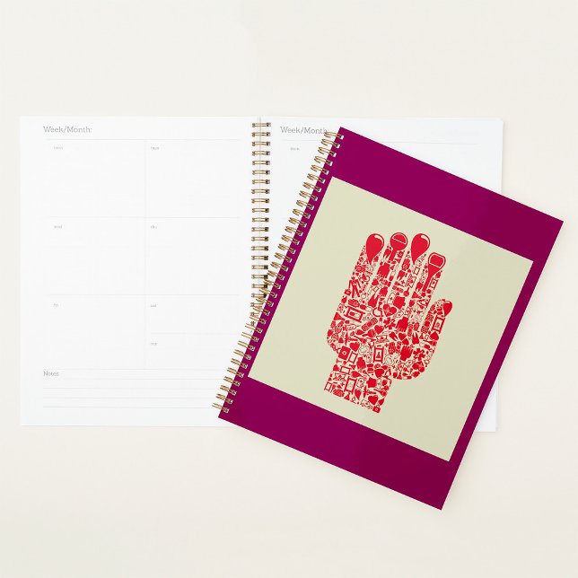 Agenda Red Medical Hand Symbol Healthcare (Subido por el creador)