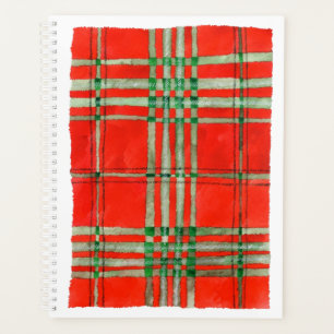Agenda RED SCOTT TARTAN 8.5x11 Planner / Calendario