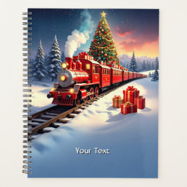 Agenda Red Train Christmas Tree Holiday Planner