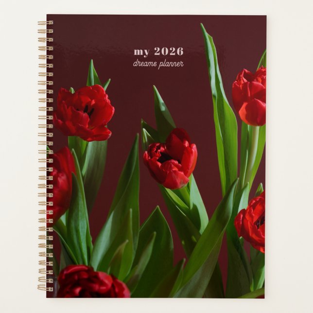 Agenda Red Tulip Dreams Planner (Anverso)