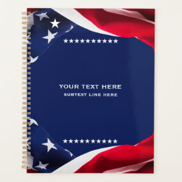 Agenda Red White & Blue-USA Flag Stars And Stripes 4