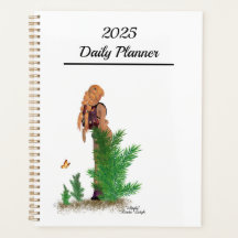 Redhead Hiker Backpack Pinup Chica Daily Planner