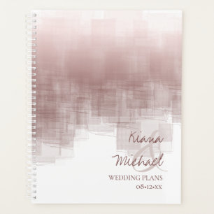 Agenda Reflexiones de color de agua Boda Cinnamon Rosa ID