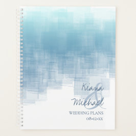 Agenda Reflexiones de color de agua Boda Dusty Blue ID774