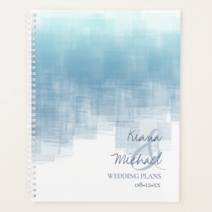 Agenda Reflexiones de color de agua Boda Dusty Blue ID774