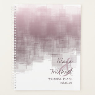 Agenda Reflexiones de color de agua Boda Mauve ID774