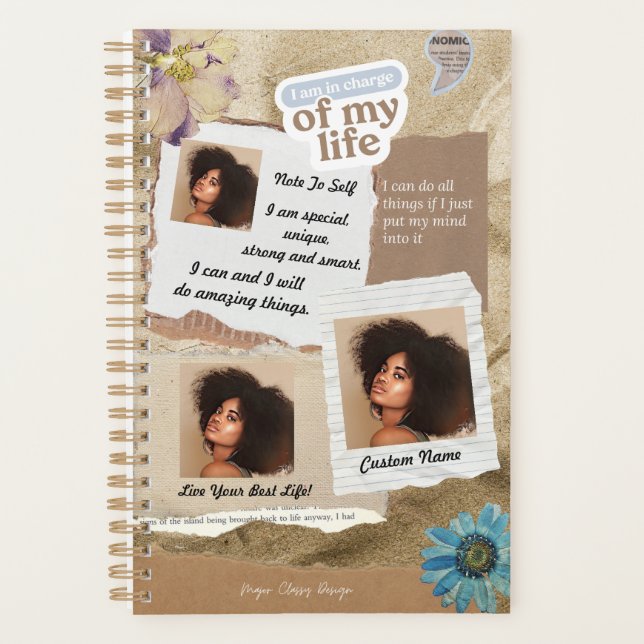 Agenda Regalo De Afirmación De Foto personalizado Para Su (Anverso)