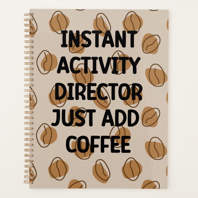 Agenda Regalo de Apreciación Coffee Lover Director de Act (Anverso)