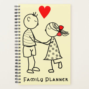 Agenda Regalo de familia Cute Couple Planner