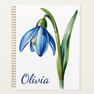 Agenda Regalo de flor de nacimiento de enero Flor de neva