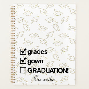 Agenda Regalo de graduación de nombre personalizado Gra