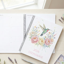 Agenda Regalo de graduación para maestro flores silvestre