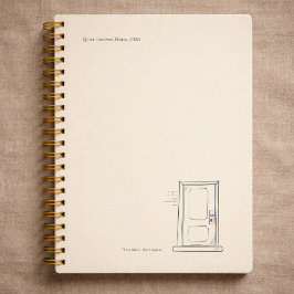 Agenda Regalo de introvertido quietud soledad puerta cerr