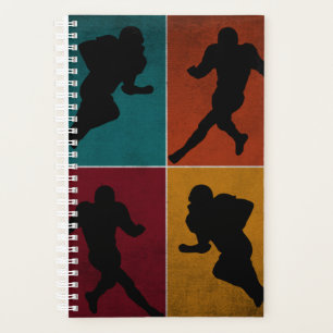 Agenda Regalo de jugador de fútbol americano de vintage