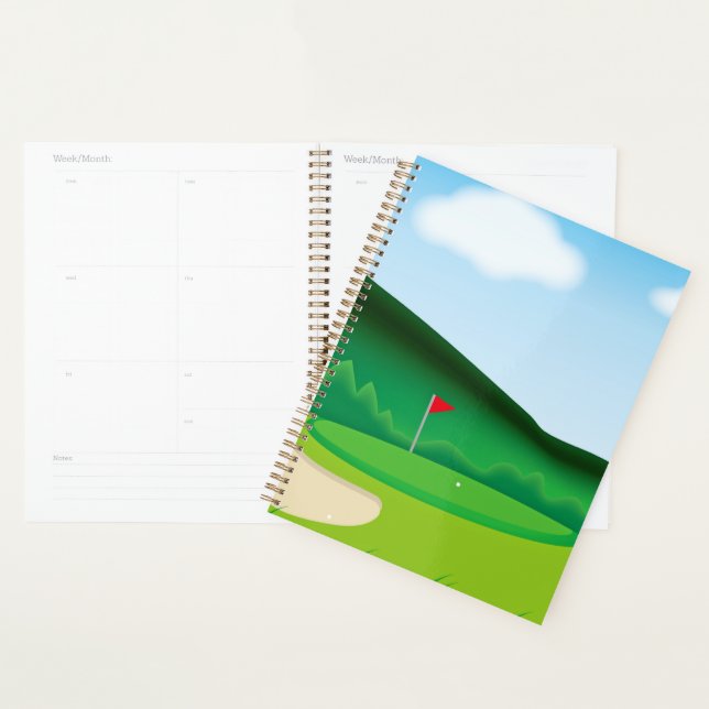 Agenda Regalo de miembro/planificador de golf personaliza (Demostración)