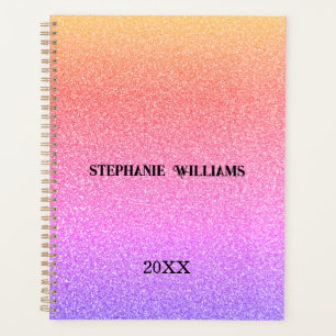 Agenda Regalo de monograma de nombre personalizado con br