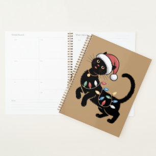 Agenda Regalo de Navidad para mamá amante de gatos negros