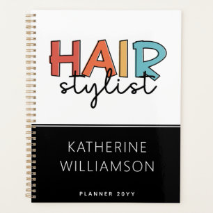 Agenda Regalo de peluquería retro de estilo peinado perso
