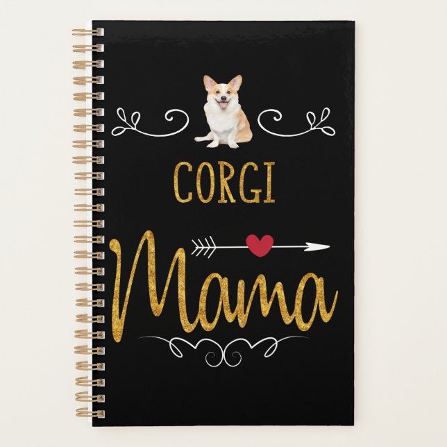 Agenda Regalo de perro | Corgi Mama Lovely (Anverso)