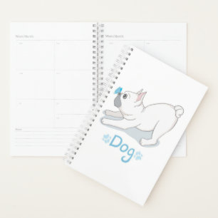 Agenda Regalo de perro lindo Perro gracioso con maripos
