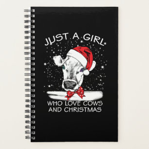 Agenda Regalo de vaca Sólo Un Chica Que Ama Las Vacas Y