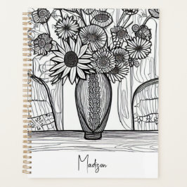 Agenda Regalo del Día de la Madre Resumen de arte floral