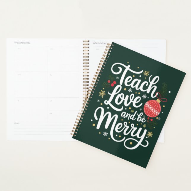 Agenda Regalo divertido para profesores: Navidad, enseña, (Demostración)