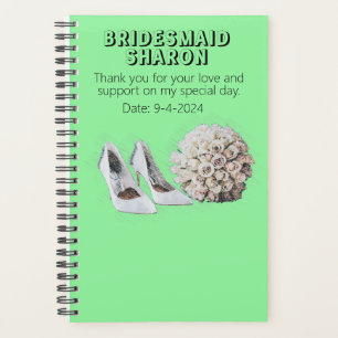 Agenda Regalo Personalizado de Flores para Damas de Honor