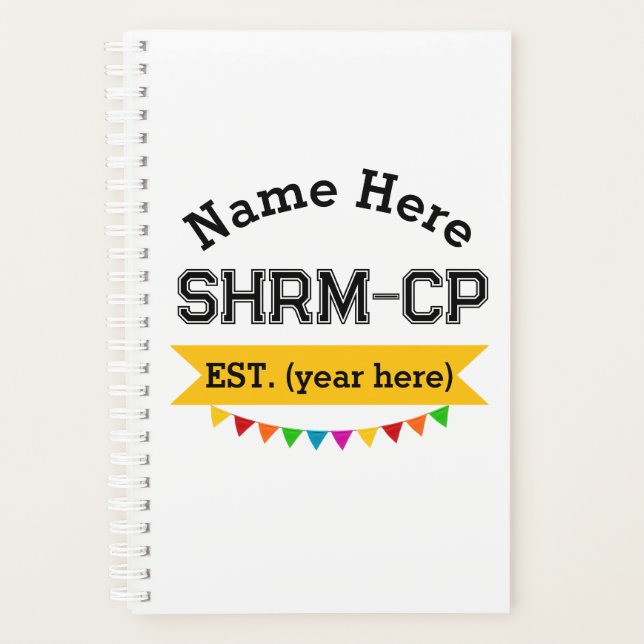 Agenda Regalo personalizado SHRM-CP de recursos humanos (Anverso)