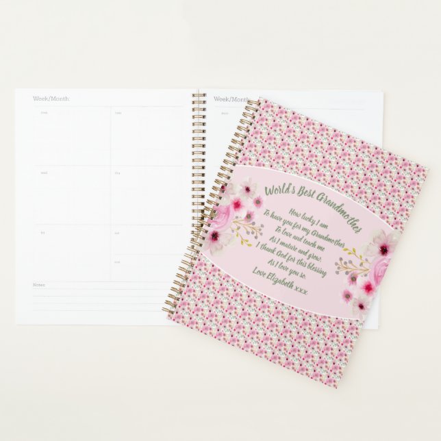 Agenda REGALO - Poemas de la abuela de los nietos - PERSO (Demostración)