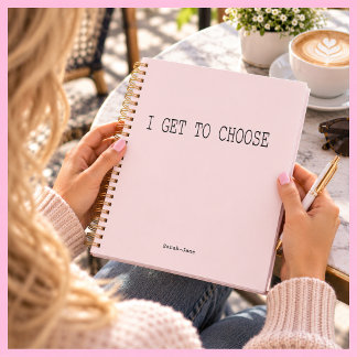 Agenda REGALO ROSA CLARO Inspirador PUEDO ELEGIR