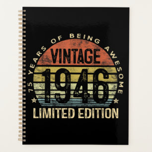Agenda Regalos De 75 Años Vintage 1946 Cumpleaños